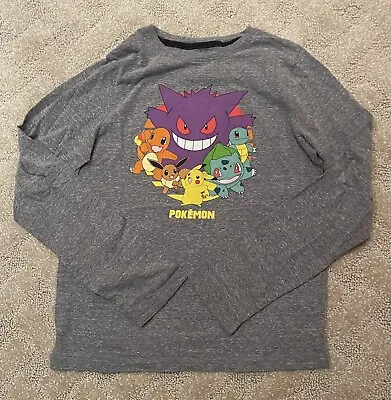 Buy Pokemon Boys Group Crew Squirtle Charmander Bulbasaur Pikachu T-Shirt Size XL • 8.11£