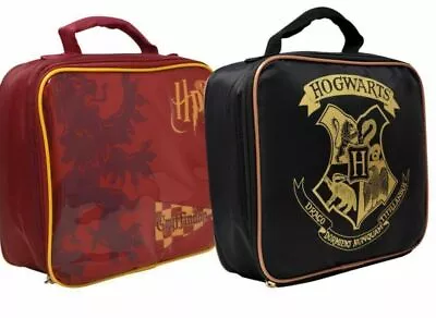 Buy Harry Potter Bag School Lunch Gryffindor RED BLACK Handle NEW Zip Closure • 6.99£