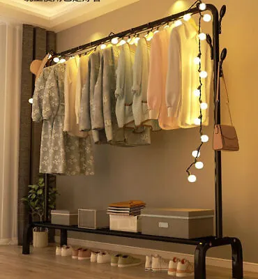 Buy Heavy Duty Clothes Rail Rack Garment Hanging Display Stand Shoes Storage Shelves • 7.99£