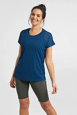 Buy Mountain Warehouse Womens Double Layer T-Shirt Ladies Lightweight Stretchy Tee • 24.99£