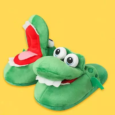 Buy Novelty Winter Warm Slippers Comfortable Crocodile Winter Footwear • 12.65£