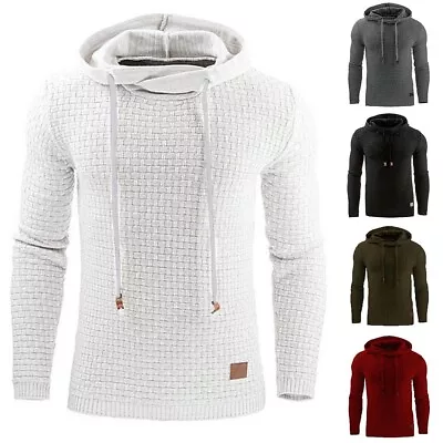 Buy New Stylish Men Hoodies Sweatshirts Slim Fit Activewear Hooded Hoodies • 18.02£