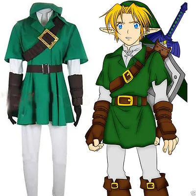 Buy Legend Of Zelda Zelda Link Cosplay Costume Csddlink Outfit Full Set ERTER • 70.80£