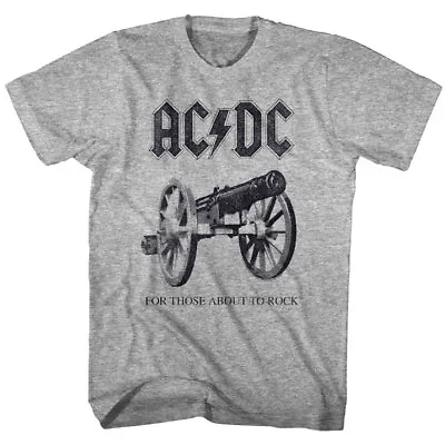 Buy ACDC For Those About To Rock Cannon Men's T Shirt Rock Band Album Concert Merch • 25.10£