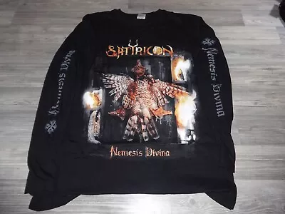 Buy Satyricon Nemesis LS Shirt Black Metal Lord Belial Setherial Cradle Of Filth L • 46.33£