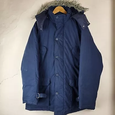 Buy Kickers Mens XL Down Insulated Parka Jacket Blue Puffer Outdoors Hiking Thermal • 49.99£