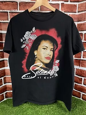 Buy Selena Quintanilla Merchandise Selena Queen Of Cumbia Graphic T-Shirt Size M/L • 18.94£