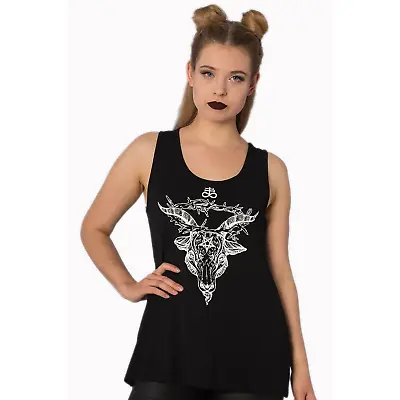 Buy Banned Apparel Sulphur Pentagram Tank Tattoo Alternative Womens Clothing • 24.14£