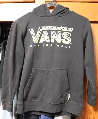 Buy Vans Off The Wall Classic Logo Up In Flames Hoodie Pullover Black Youth Small YS • 10.96£