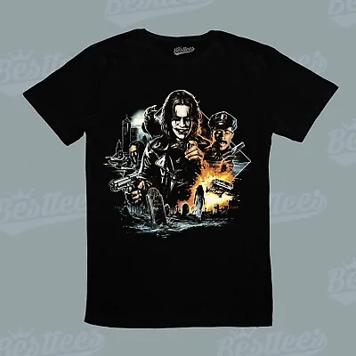 Buy The Crow Brandon Lee Halloween Horror Action Movie Graphic Tee T-Shirt • 25.02£