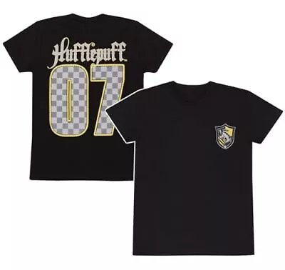 Buy Harry Potter - Quidditch Hufflepuff  Unisex Black T-Shirt Medium - M - K777z • 14.48£