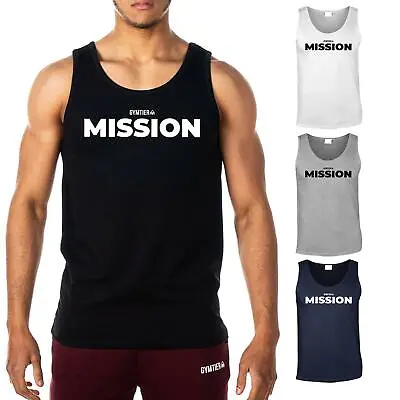 Buy GYMTIER Mission | Men's Gym Vest Bodybuilding Tank Top Stringer T-Shirt • 13.99£