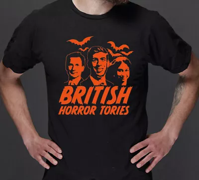 Buy British Horror Tories Halloween T-Shirt  - Rishi Sunak Braverman Hunt Anti Tory • 16.15£