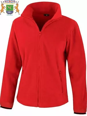 Buy Ladies Red Luxurious Soft Feel Fleece Jacket BrandNew • 6.99£