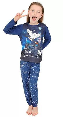 Buy Girls Harry Potter Pyjamas Hedwig Take Me Back To Hogwarts Pjs 7 To 15 Years Blu • 11.99£