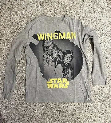Buy Gap Lucasfilm Star Wars Wingman Han Solo And Chewbacca Long Sleeve T Shirt • 5.99£