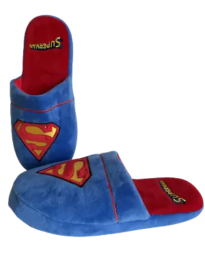 Buy DC Comics Superman Logo Adult Slippers - Size 43 • 24.41£