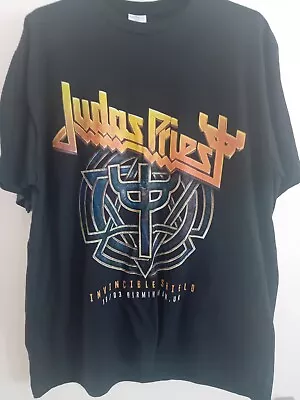 Buy Official Judas Priest Invincible Shield Tour T-shirt - Size Xl - Birmingham • 19.95£