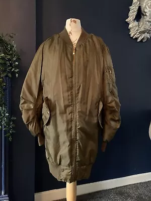 Buy Ladies Bomber Jacket 3/4 Length Size Xs • 10£