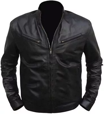 Buy Men's Real 100% Lambskin Leather Classic Casual Wear Biker Style Fashion Jacket • 89.99£