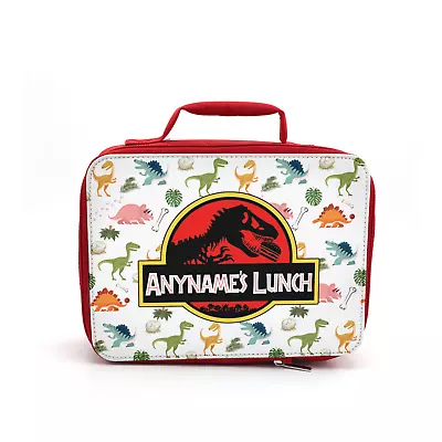 Buy Kids Personalised Dinosaur Themed Jurassic Lunch Lunchbox Cooler • 13.99£