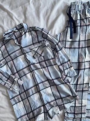 Buy Women’s Checked Pyjama Set Size 12 • 4.99£