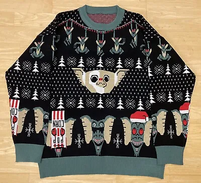 Buy XL 45  Inch Chest Gremlins Gizmo Mogwai Christmas Sweater Jumper Xmas • 49.99£