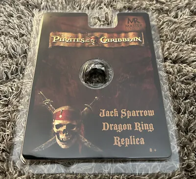 Buy Pirates Of The Caribbean Master Replicas Jack Sparrow Dragon Ring Disney • 14.95£