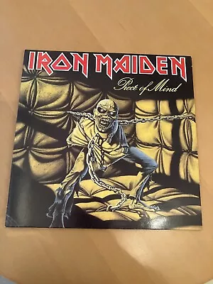 Buy IRON MAIDEN - Piece Of Mind - Vinyl 1983 1st Press LP NM EX (Rare Merch Flyer) • 50£