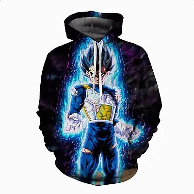 Buy Hot Anime Z Hooded Goku 3D Print Fashion Hoodie Sweater Pullover Top • 20.99£