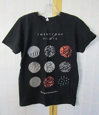 Buy Twenty One Pilots Blurry Face Black Short Sleeve Crew Neck T-Shirt Women's M • 6.72£