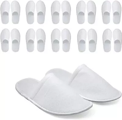 Buy Multipack Hotel Slippers Closed Toe Spa Fit Flop Party Guest Hotel Travel Shoes • 20.99£