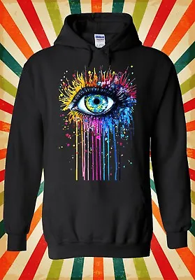 Buy Rainbow Eye Art Drawing Hipster Cool Men Women Unisex Top Hoodie Sweatshirt 625 • 19.95£