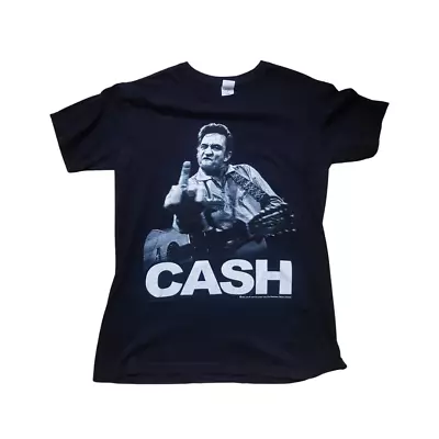 Buy Vintage Johnny Cash Finger T-Shirt 90s • 3.99£