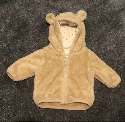 Buy Size 0-3 Months Next Baby Fleece Jacket Teddy Bear Ears Hooded Unisex Girl Boy • 3£