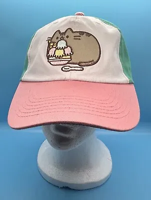 Buy Pusheen The Cat Cap Hat Embroidered Logo Buckle Closure OneSize Ice Cream Kawaii • 8.04£