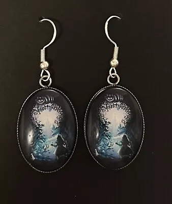 Buy Silver 925 Disney Alice In Wonderland Earrings Cat Jewellery Cartoon Gift • 8.95£