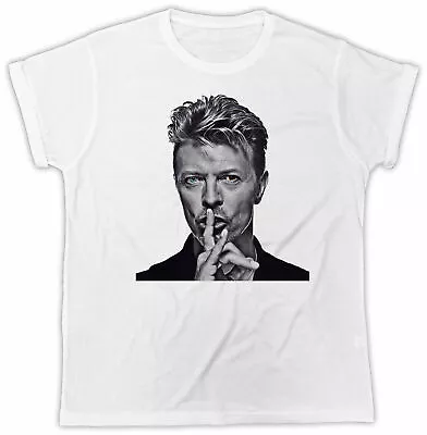 Buy David Bowie Shhh T-shirt Tv Movie Poster Unisex Cool Funny Tee Retro • 6.99£