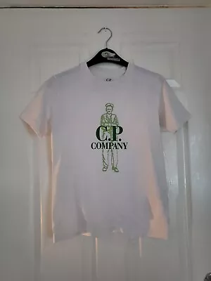 Buy Boys Cp Company Round Neck Tshirt Size 10 Yrs • 8.99£