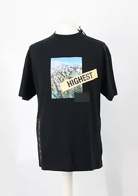 Buy Palm Angels Yosemite Print Mens Black T-shirt Uk M Rrp £200 Mb • 63.92£