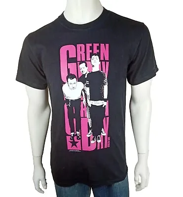 Buy GREEN DAY Mens Size Small Tshirt Black Pink Print 2004 Cinder Block TSP Merch • 18.01£
