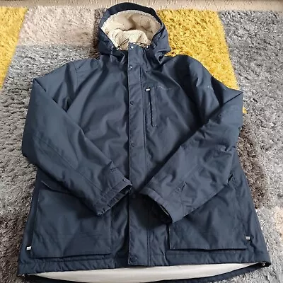 Buy Craghoppers Jacket Adult XL Blue Aquadry Fleece Lined Hooded Pocket Logo Mens • 26.99£