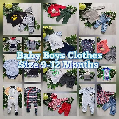 Buy Baby Boys Clothes Built Make Your Own Bundle Job Lot Size 9-12 Months Set Outfit • 1.65£