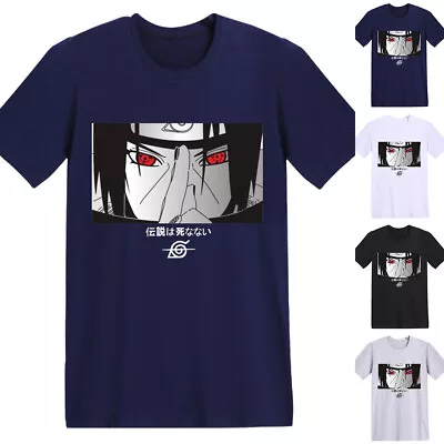 Buy Mens Adult Anime Naruto Casual Short Sleeve T-Shirt Basic Tee Top Summer Clothes • 16.90£