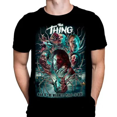 Buy WARMEST PLACE TO HIDE - THE THING - Movie T-shirt / Alien Horror / Halloween Tee • 23.95£