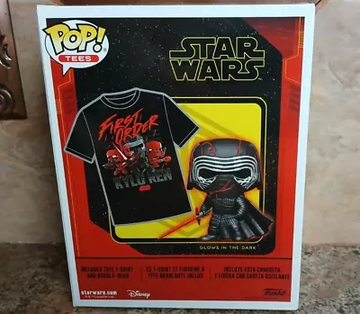 Buy Star Wars Funko POP TEE 308 Kylo Ren Supreme Leader Glows In The Dark & XL Shirt • 22.99£