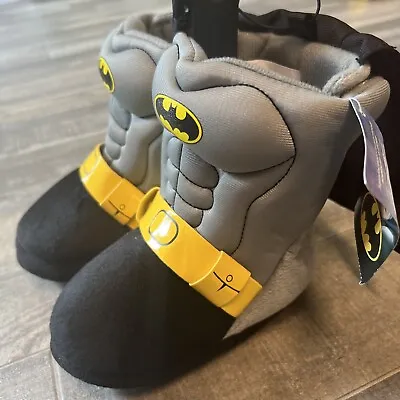 Buy Toddler Batman Foam Slippers DC Comics Warner Bros Superhero Size M 7/8 • 7.99£