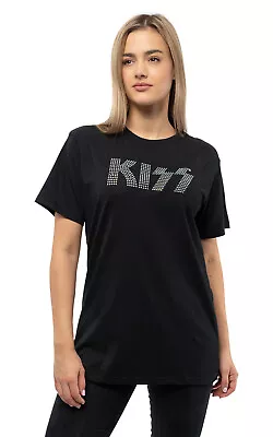 Buy KISS Diamante Band Logo T Shirt • 16.95£