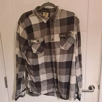 Buy Vans Grey Flannel Long Sleeve Shirt - Size L (10/10 Condition) • 10£
