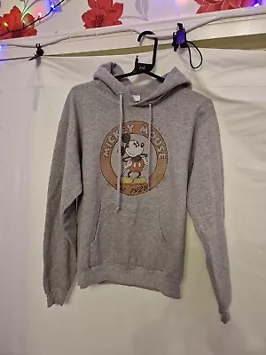 Buy Disney Parks Mickey Mouse Grey Hoodie With Front Through Pocket Size Small • 8.99£
